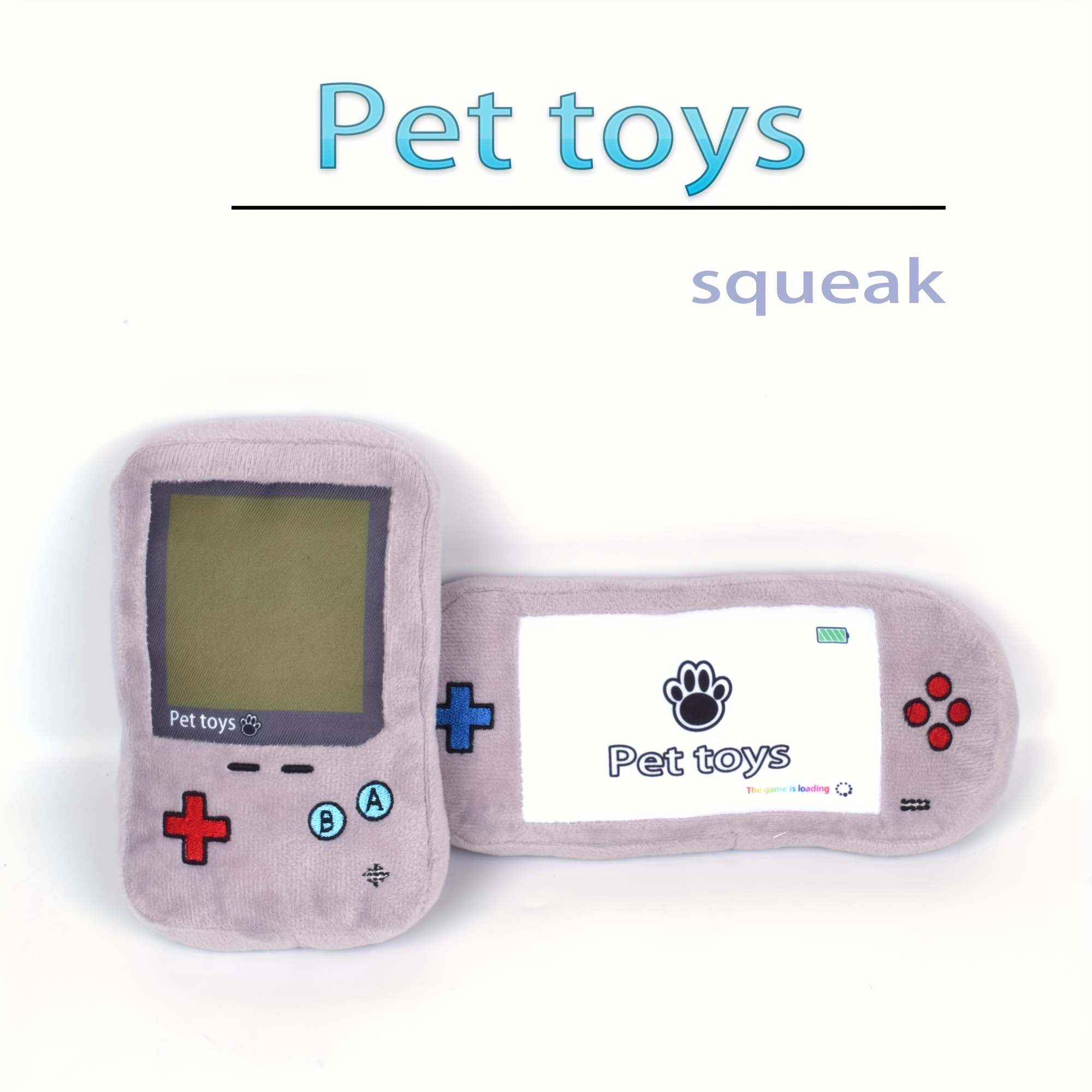 

1pc Gaming Console Pet Grinding Teeth Squeaky Plush Toy, Chewing Toy For Dog Interactive Supply