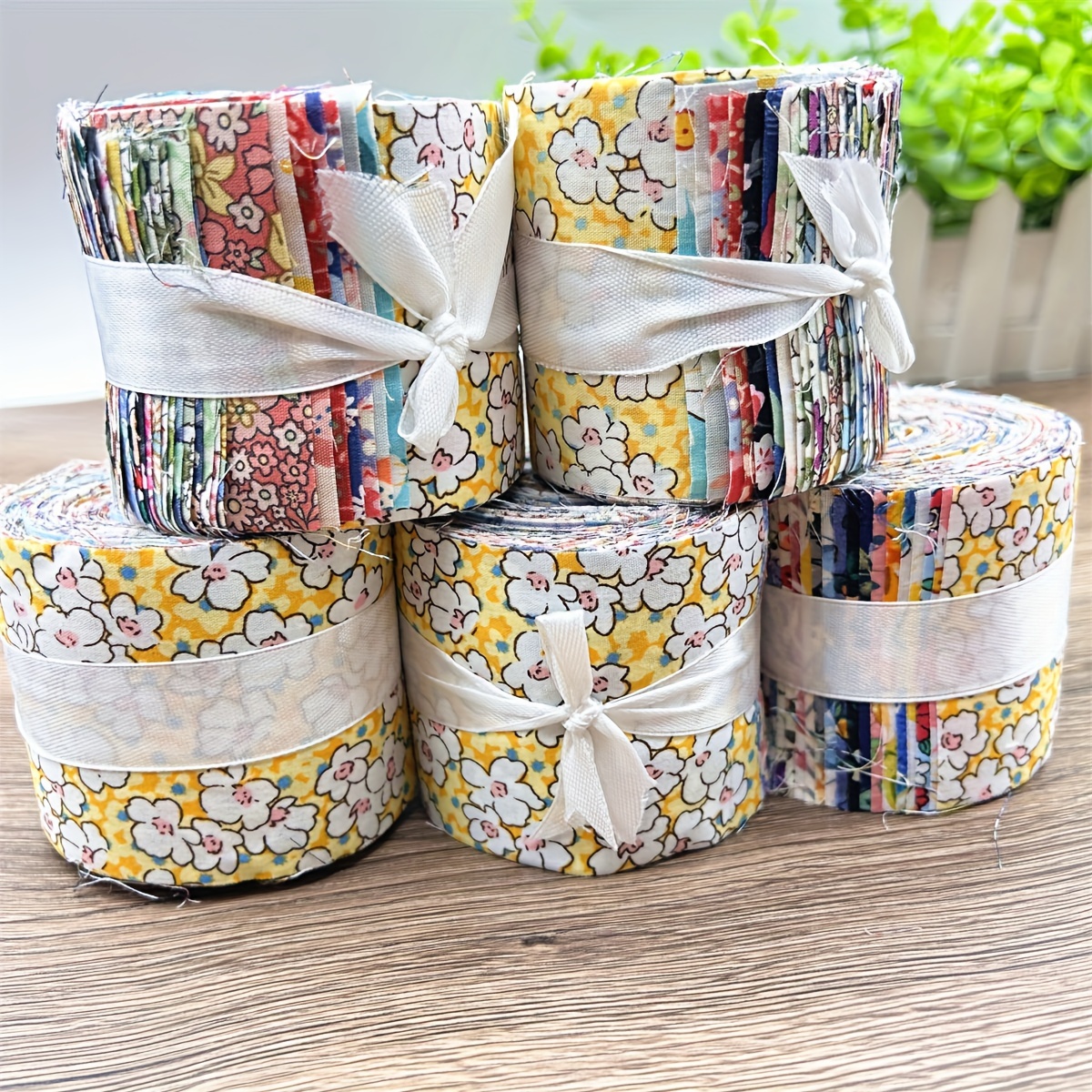 

Floral Fabric Jelly Rolls For Quilting, Sewing & Patchwork - 36 Pieces, Cotton Polyester , Hand Wash, Precut 2.55 X 19.7 Inch Strips, Assorted Flower Patterns