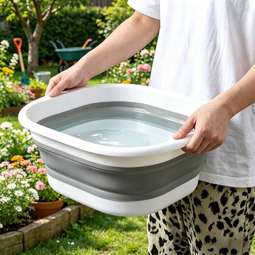 plastic folding multi size basin splash proof scratch resistant portable thick plastic material design suitable for household use suitable for rv bathrooms durable plastic portable folding washbasin