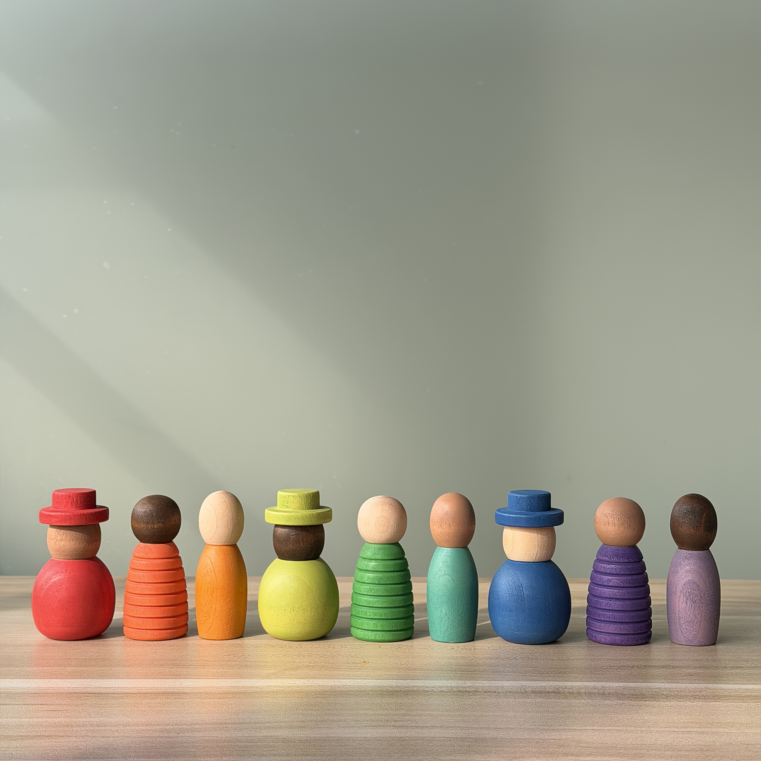 Image of A Set Of Colorful Figurine Sculptures, Model House Additions, Suitable For Decorative Ornaments In A Room Or Living Room