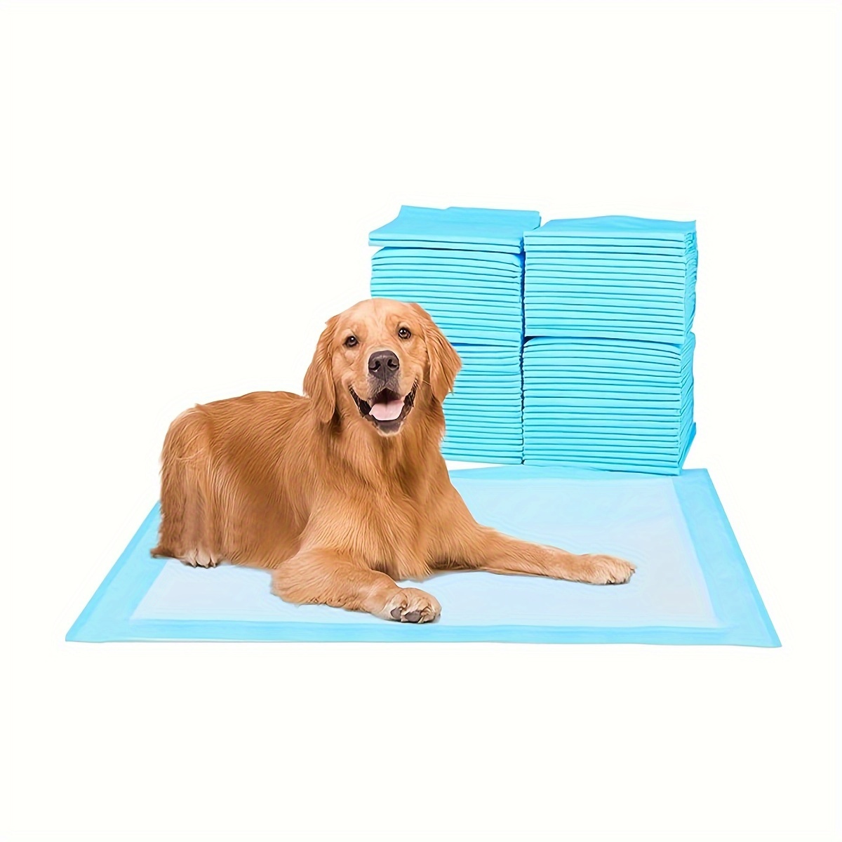 

Fluffydream Super Absorbent Waterproof Dog And Puppy Pet Training Pad, Housebreaking Pet Pad, Blue (23.6"x35.4"(20/60pcs))