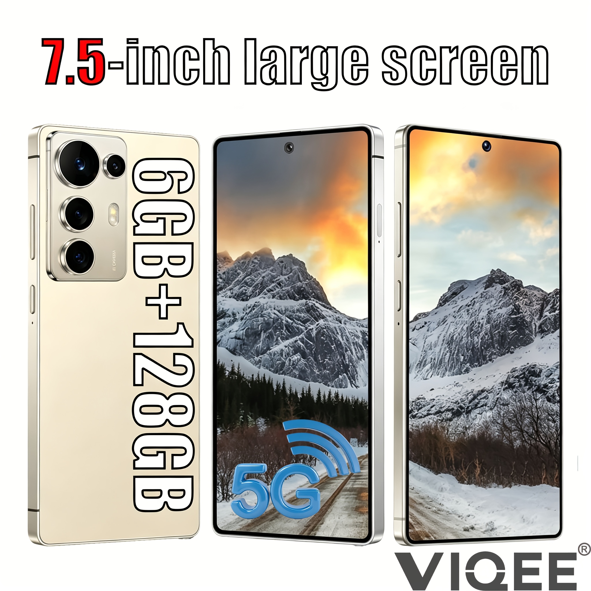 5g Newest Rugged Mini Tablet Smartphone, 7.5-inch Extra Large Hd Screen, Unlocked Device, 6gb +128gb Rom Large Storage, Recognition, Stable Type-c Charging, Premium And Durable, Perfect For Business