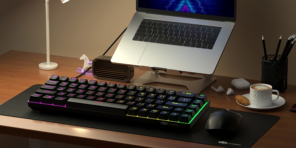  60 magnetic switches amethyst linear rgb backlit hot swappable 68 keys compact wired design win anti for competitive Product details 4