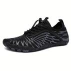 unisex barefoot walking shoes professional barefoot aqua shoes wide toe box health anti slip breathable water shoes for beach pool swimming surfing summer striped pattern fabric tpu upper rubber sole fabric insole