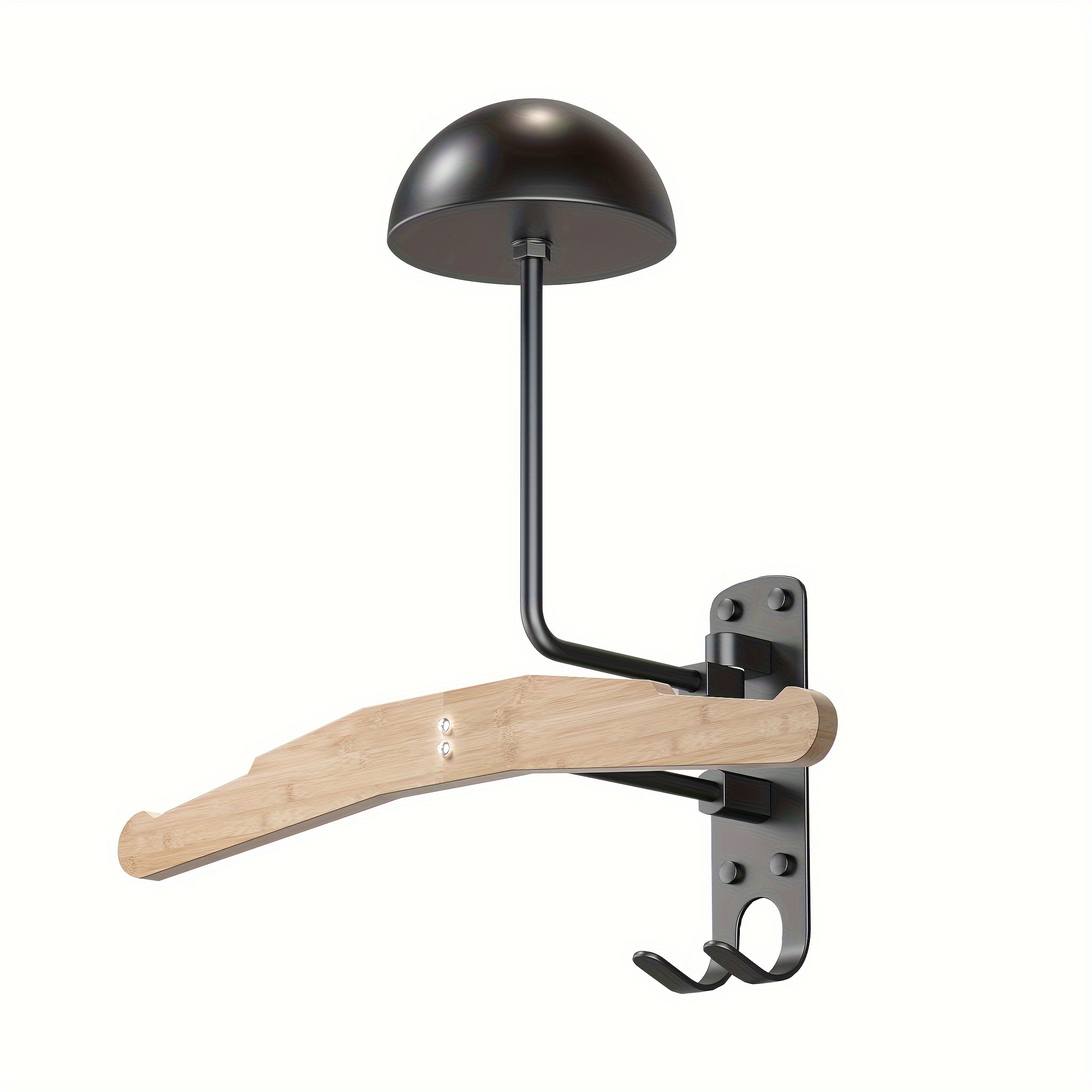 Image of Wall Mount, Motorcycle Helmet Holder Wall Mount Stand, Plate Carrier Rack Jacket Hanger Display Organizer For Football Cycling Suit