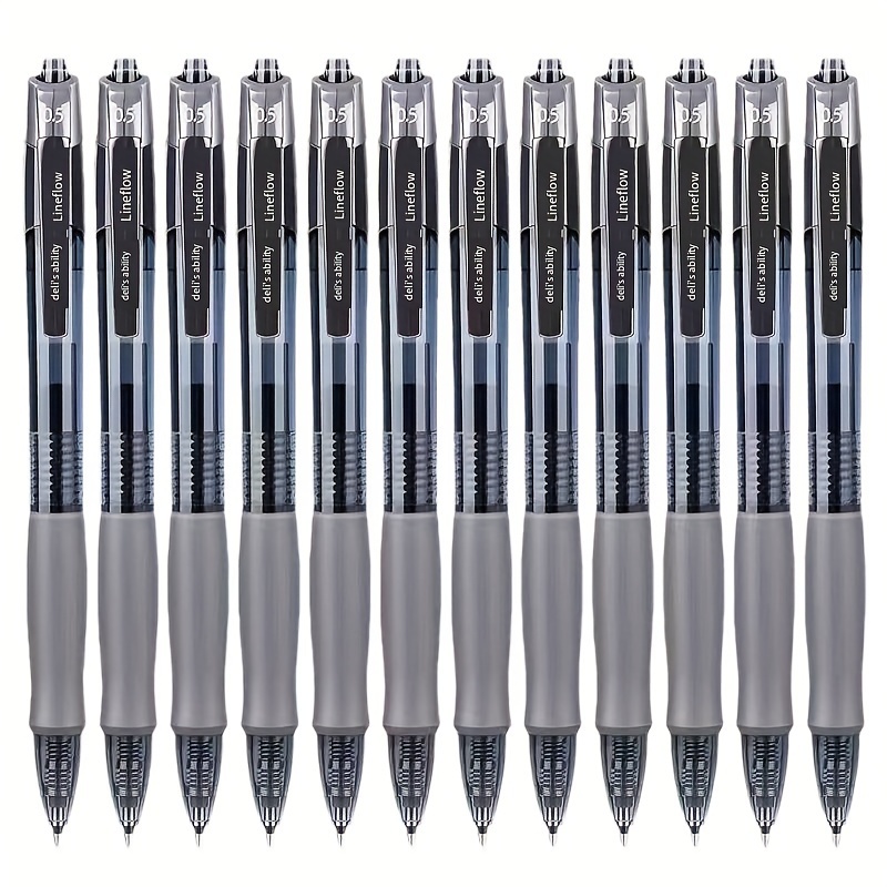 

12pcs S08 Smooth Neutral Pen With Press Bullet Tip 0.5mm Pen For Smooth