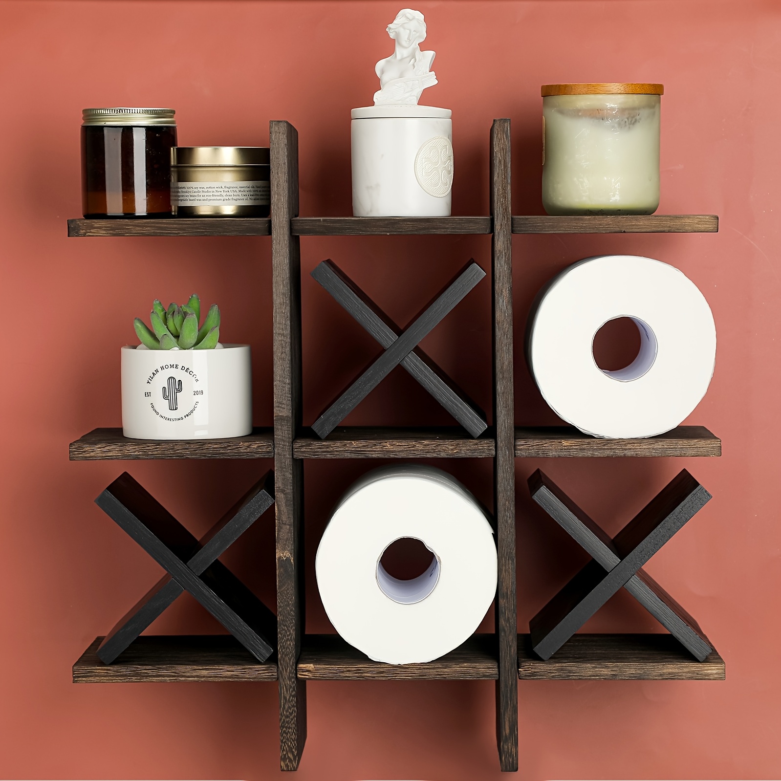 Support Mural Papier Toilette Vintage Industriel - Porte Rouleau Fer Noir Avec Porte-Serviette