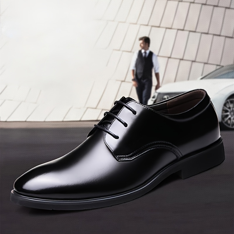 

Men's Dress Shoes - Elegant Pointed Toe Lace-up Loafers With Comfort Insole, Business Travel, Weddings & Parties