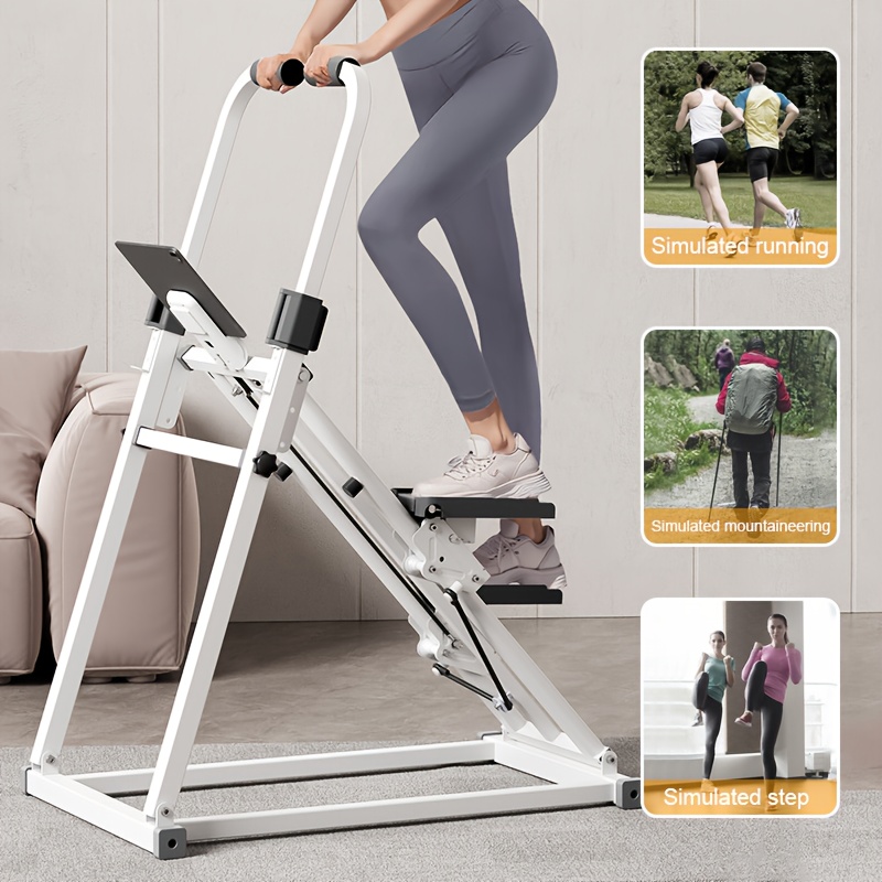 climbing machine with elastic   system is easy to assemble and is a foldable exercise equipment it combines aerobic and strength training and provides full   fullbody workout home fitness equipment portable workout equipment foldable design lightweight fitness tool     system   band trainer fitness climber healthconscious individuals busy professionals Product details 2