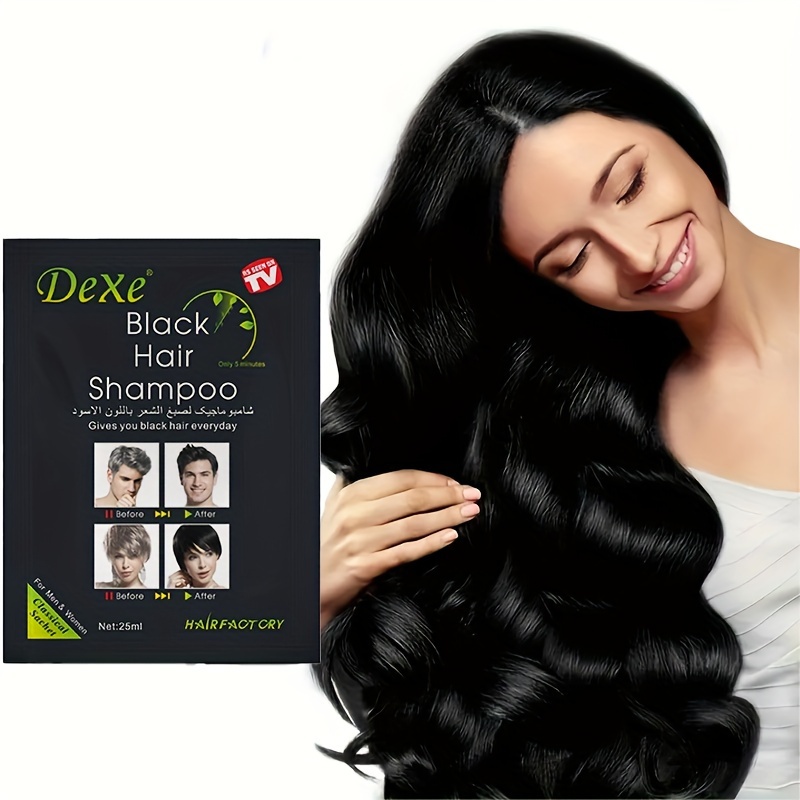 

25ml*10 Instant Hair Dye Hair Color Shampoo Semi-permanent Hair Shampoo Quickly Covers White Hair