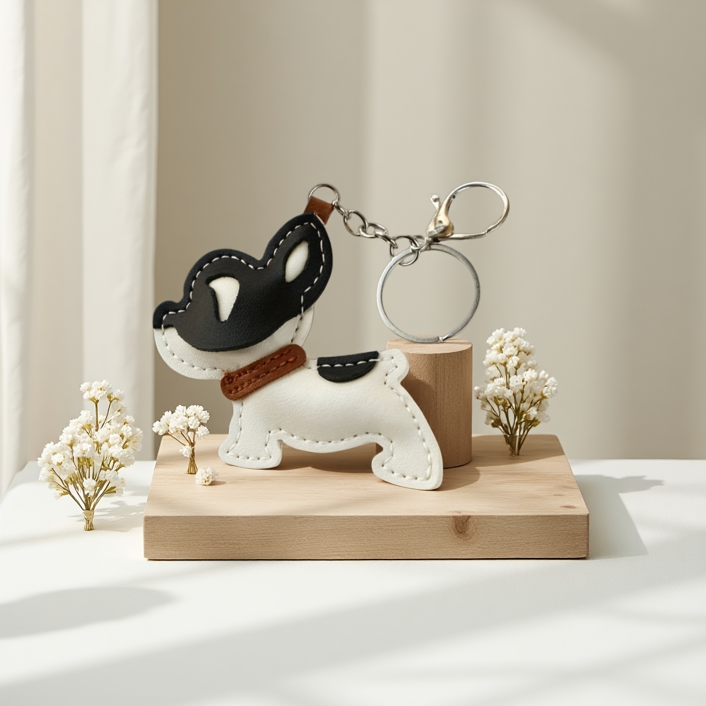 TEMU Bulldog Shaped Keychain, Creative Keychain For Women's Clothing Additions, Handbag Backpack Decoration Pendant, Car Key Decoration Keychain
