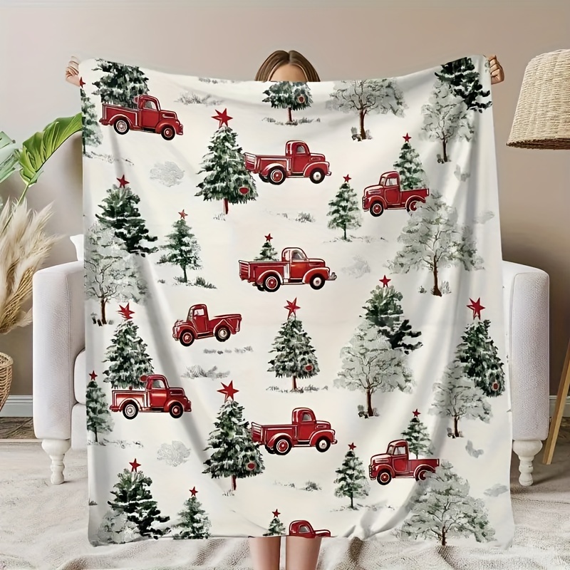 

Christmas Holiday Blanket - And Seasonal Decorative Blanket And , For Napping, Camping, , And Decoration, No Required, No