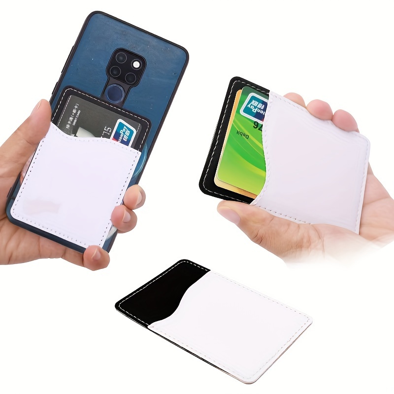 

10pcs Pu Leather Card Holder Id Blank Sublimation Card Holder Wallets For Mobile Cell Phone