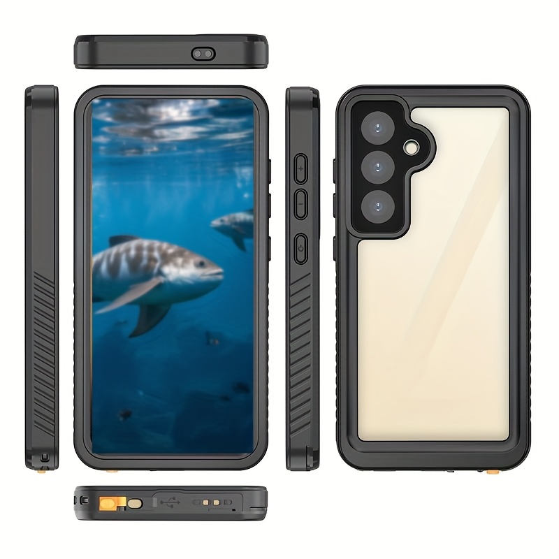 TEMU -thin Transparent 360 Degree Fully Protected Sturdy Drop Resistant Scratch Resistant Wear-resistant Waterproof Phone Case For Galaxy S25 Ultra