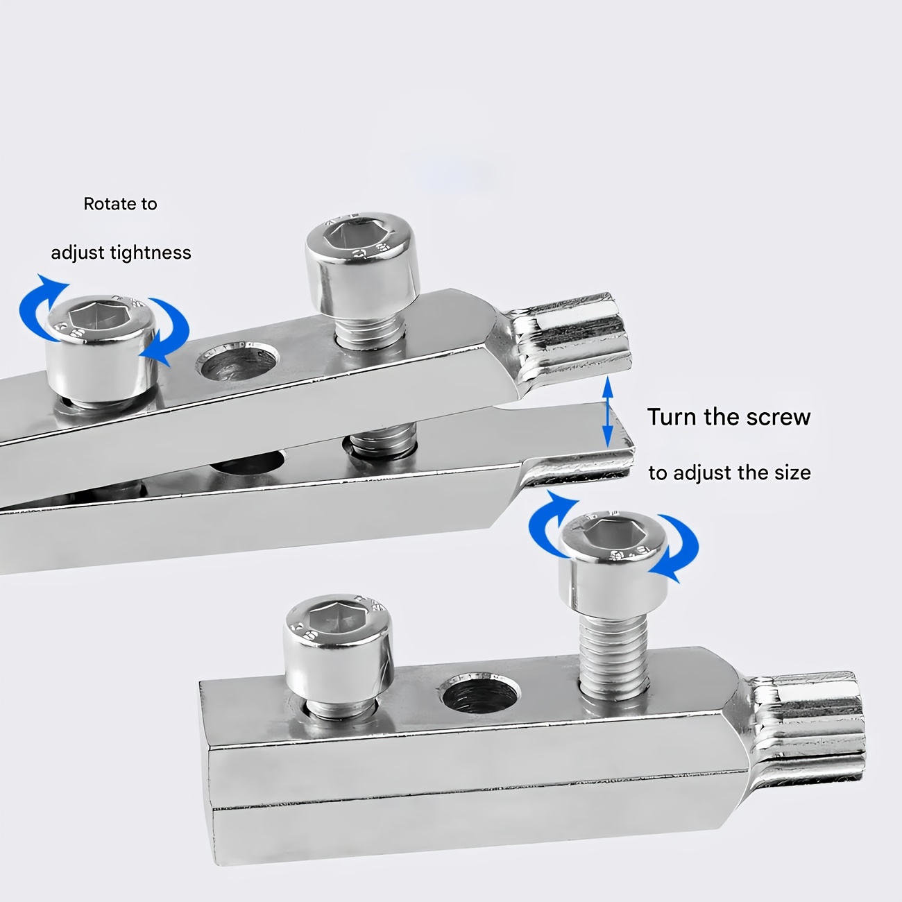 Juego de 3 piezas de 6.35*1.3 cm, kit de herramientas ajustables de metal para romper y extraer tuberías, extractor rápido de pernos rotos de grifo, extractor universal de tuercas de 4 y 6 puntos, herramienta ideal para desmontaje
