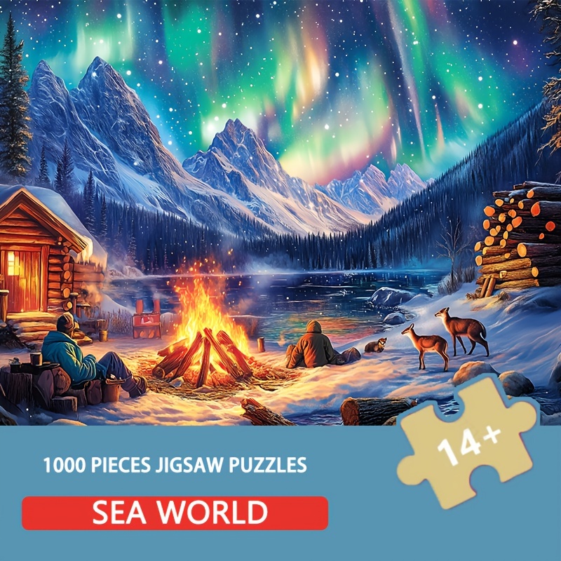 Aurora 1000pcs - , Ideal For & Enthusiasts, Perfect Christmas, New Year, Valentine's Gift, 14.96"x10.24