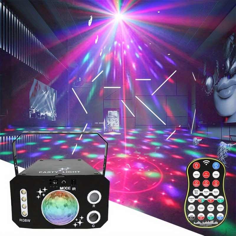 Proyector de luz Irfora D C5V 3W LED Magics Ball Proyector Luz USB Modo de  ejecución automática Luz de efecto de escenario para Disco KTV Bar Fiesta