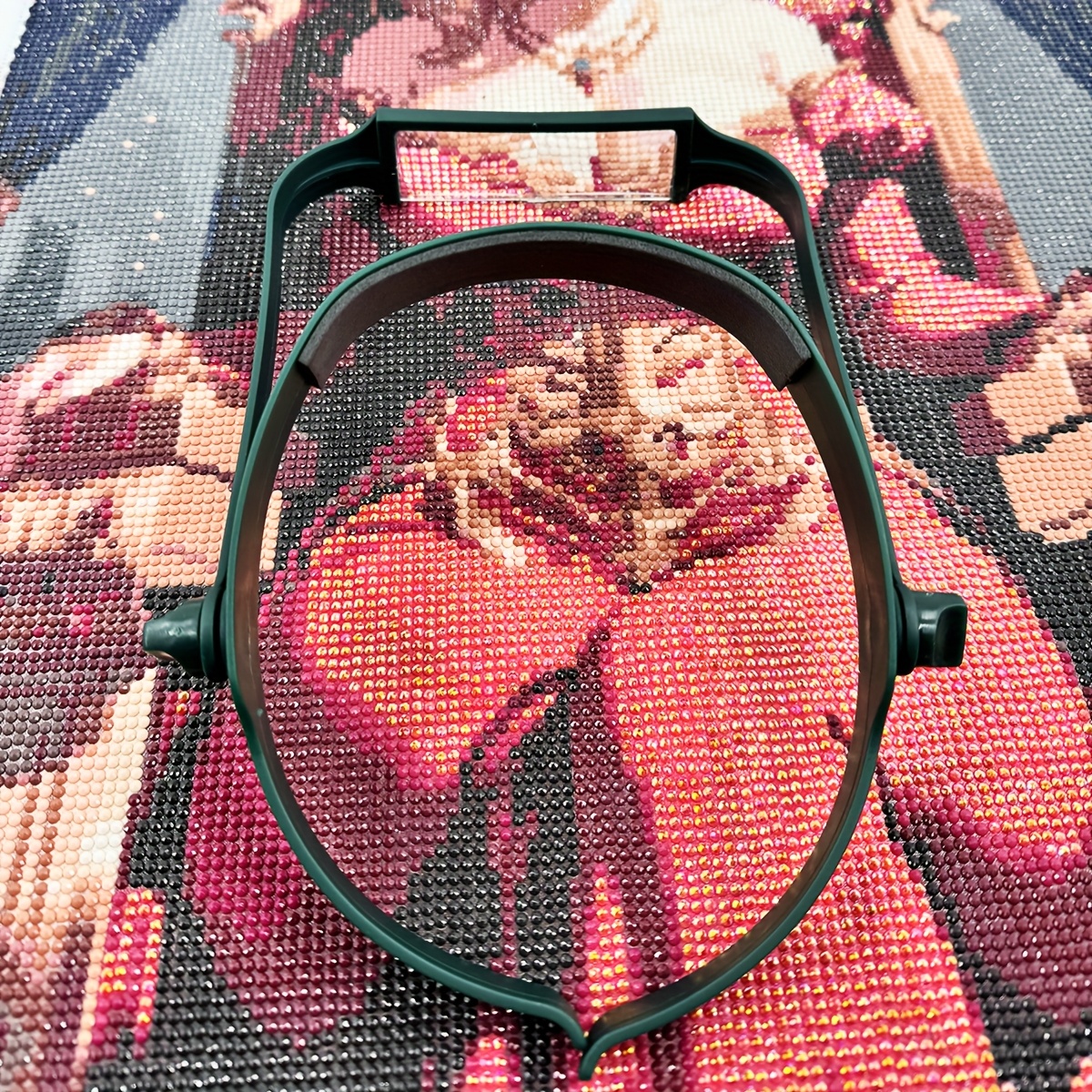 diamond painting embroidery 1 6x 2x 2 5x 3 5x adjustable head mounted magnifier lightweight and simple head   with replaceable 4x lenses for elderly reading maintenance assistance details 2