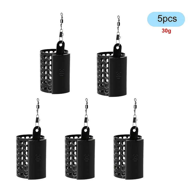 Bait Cages With Iron Bait Tools For Baiting.