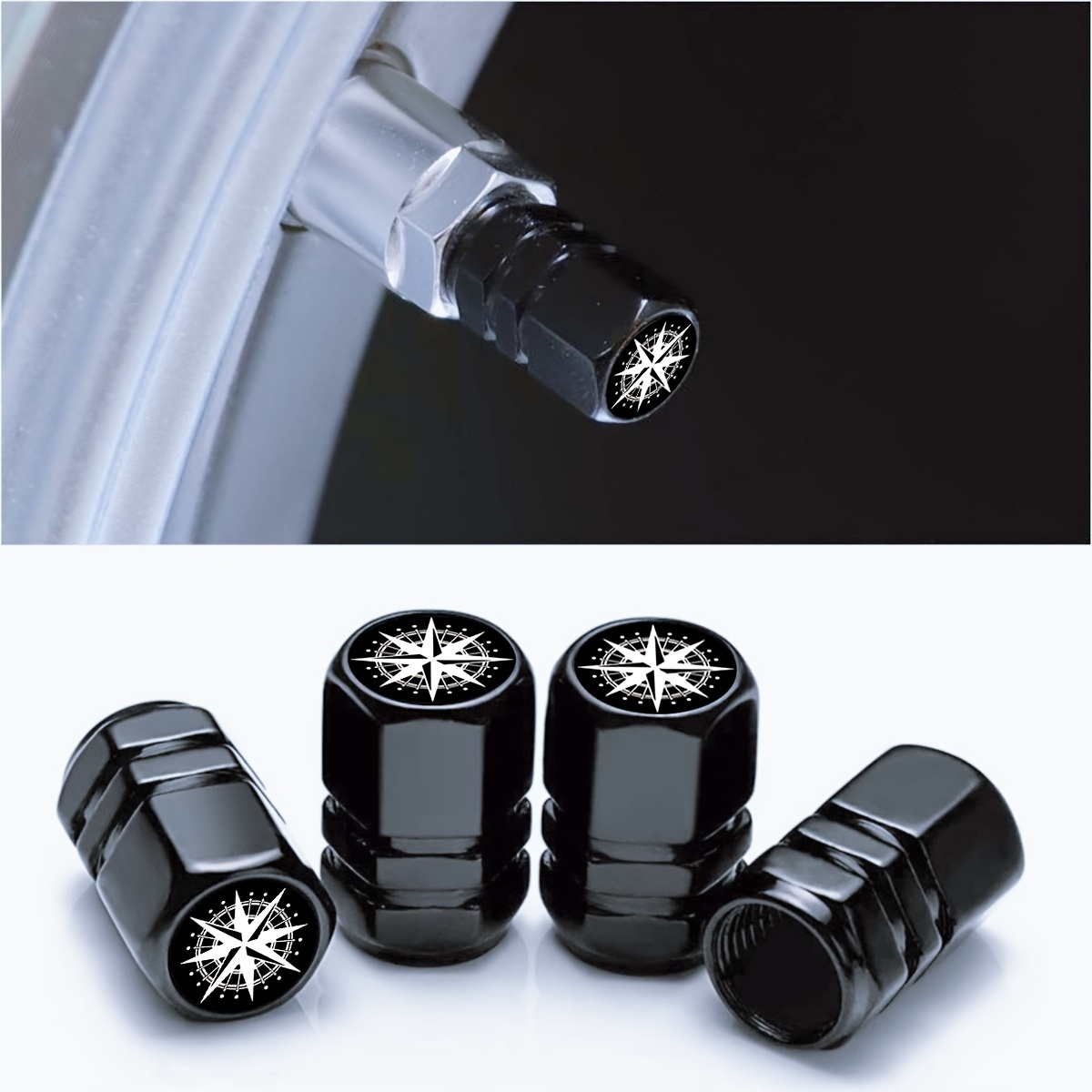 Tappi Valvole Pneumatici General - Alluminio Per Auto E Moto