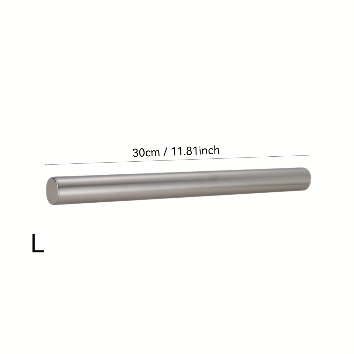 TEMU Stainless Steel Rolling Pin For Baking - Hollow Lightweight Design, 3 Sizes (/9.84/7.87 Inches) - Ideal For , Pie , Pizza, And Holiday Baking -