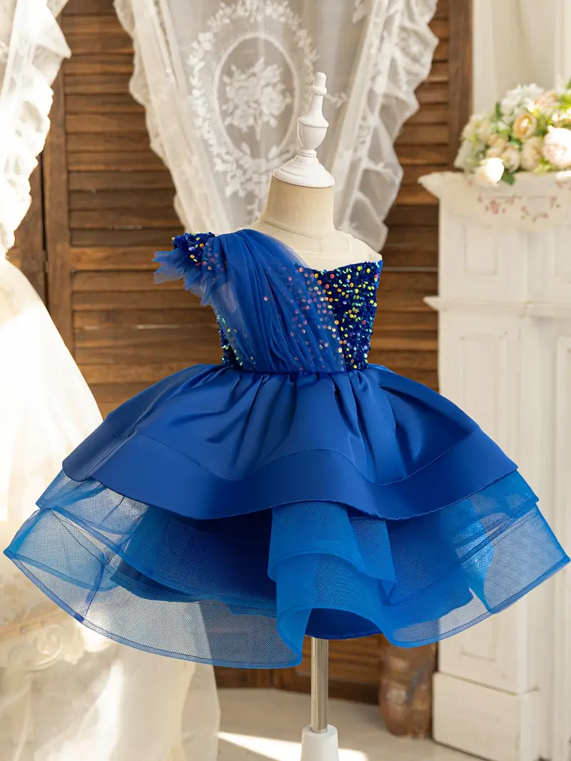 Sparkling Sequin Princess Tutu Dress for Girls - Royal Blue Layered Tulle with Shiny Embellishments * Birthday, Piano * & Party Gown, Hand Wash Only ... Sparkling Sequin Princess Tutu Dress for Girls - Royal Blue Layered Tulle with Shiny Embellishments * Birthday, Piano * & Party Gown, Hand Wash Only ...