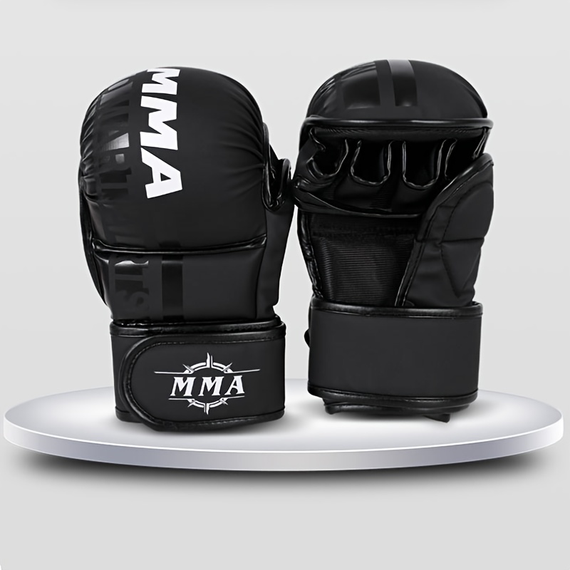 професійні рукавички для бою у змішаному стилі - зміцлений матеріал з pu з посиленою кісткою, регульований   на липучці, дихаючий   для муай-тай, кікбоксингу та тренувань, аксесуари для боксерського спорту, спорядження для бою, стильні боксерські рукавички, міцне спорядження для боксерського спорту детальніше 5