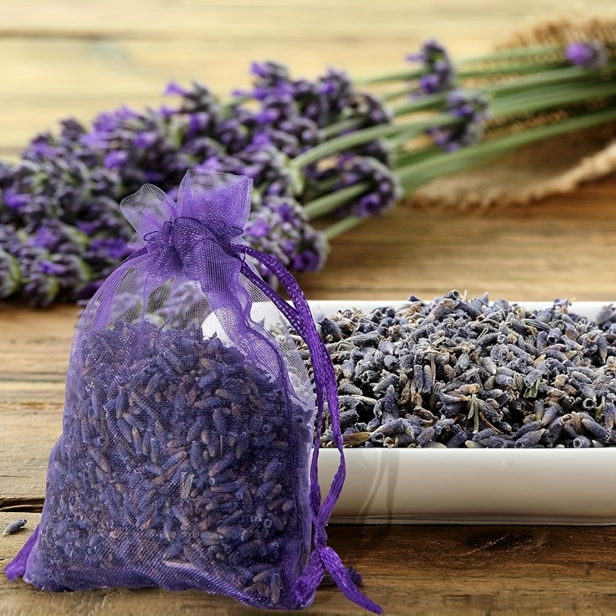 

5/10pcs Artificial Flowers, Drawers And Closets With Lavender Sachet Fresh Scent, Household Perfume Sachet, Purple, For Living Room, Bedroom, Office And Dorm, Home Decor, Table Decor