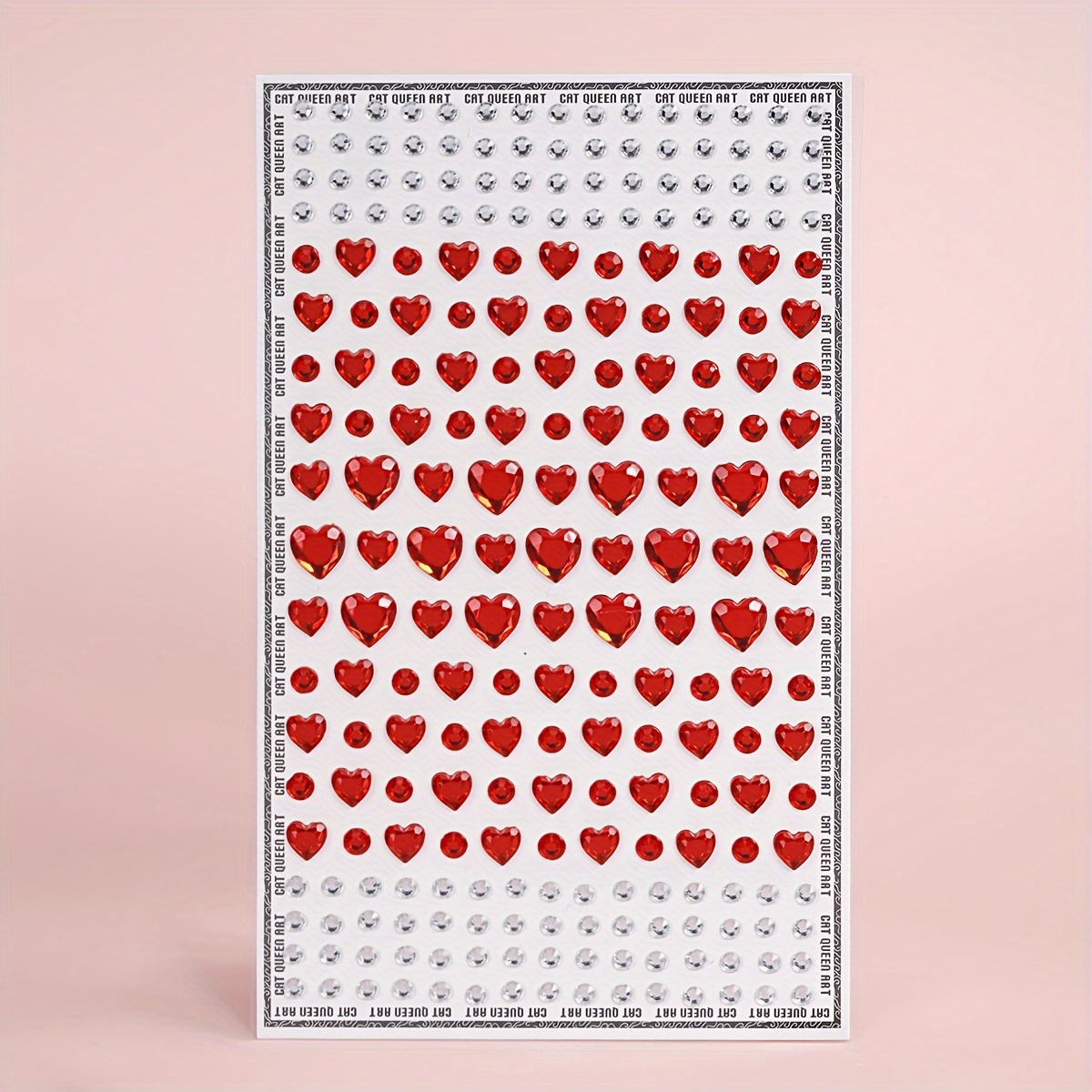 TEMU Stickers Strass Multicolores, Autocollants Strass Brillants, Strass Y2K de Cœur Multi- 3D Simulés pour la Décoration Tridimensionnelle et les