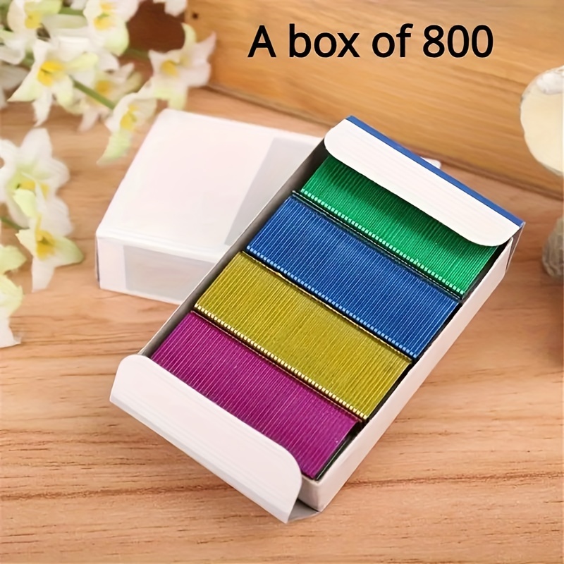 

800/4000 Color Set - 24/6 Standard Sizes, Multiple Colors, Office And School Paper Stationary Supplies, Other Metal Materials