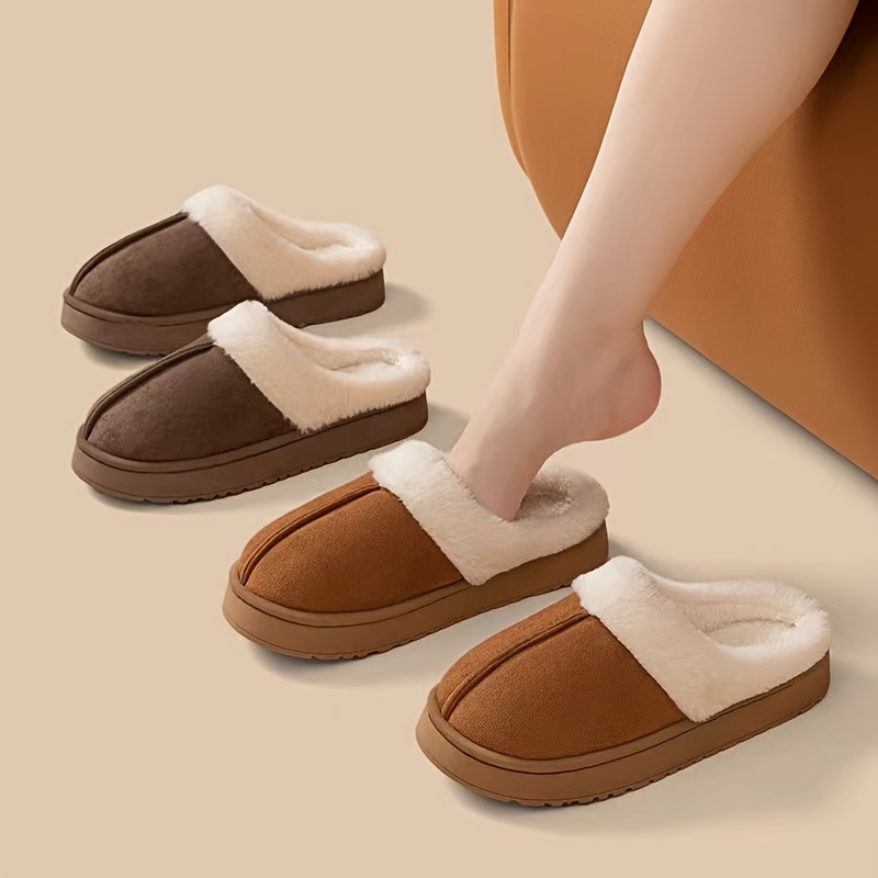 

Winter Slippers For Couples - Warm, Non-slip Indoor Shoes With Soft Sole, Design