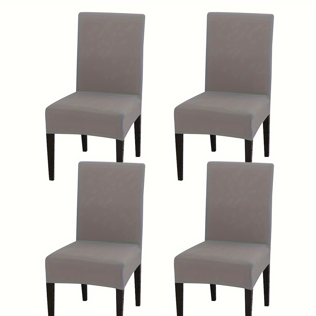 4/6/8/10pcs Solid/ Elastic S Size Chair Covers, Furniture Protector For Home Decor Living Room Kitchen Dining