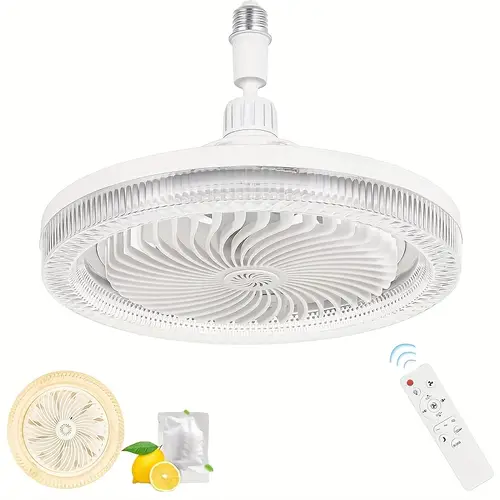 socket ceiling fan with light screw in with 3 color temp low profile enclosed dimmable small adjustable 27 led ceiling lights for bathroom garage bedroom decor and accessories