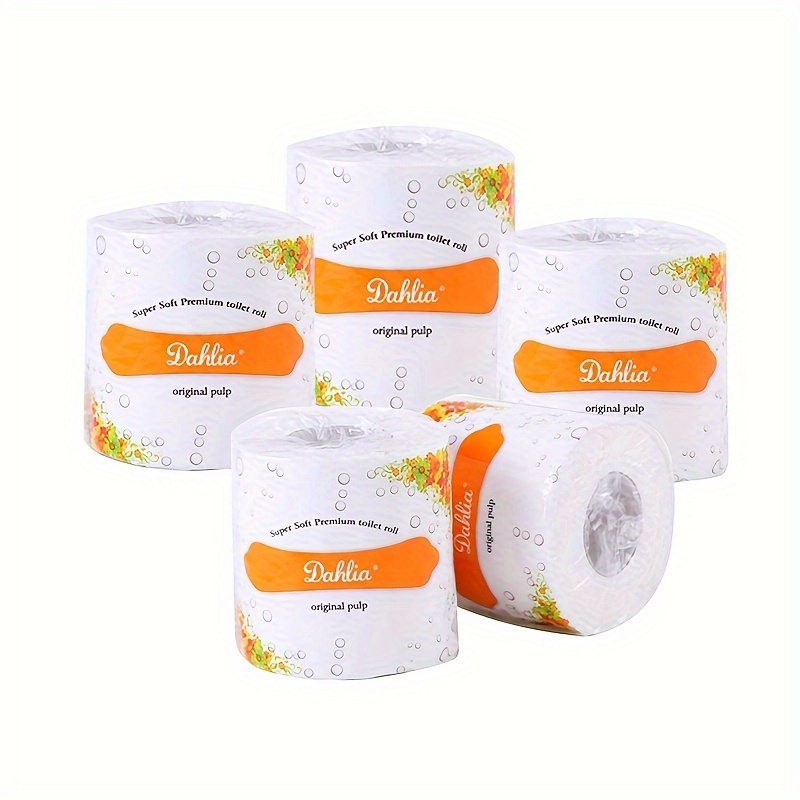 

10pcs Daohua Premium , 100g - 3-ply Roll Paper, Dye-free, Continuous Perforated For - Ideal For Use