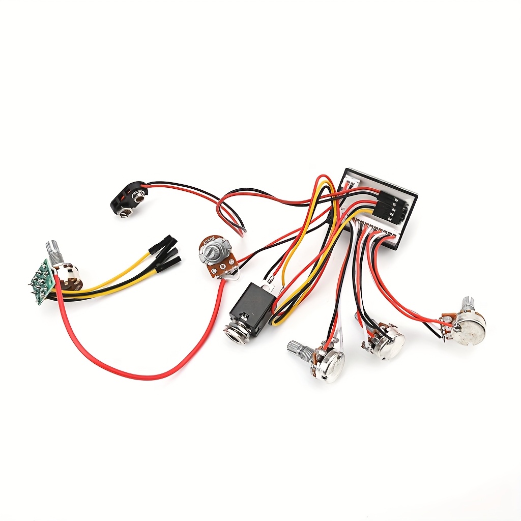 High-End Bass Preamp Line Pickup with Active/Passive EQ for Guitar, Noise Reduction, 2-Way Switch, 3-Way Switch, 4-Way Switch, 5-Way Switch, 6-Way Switch, 7-Way Switch, Guitar Pickup