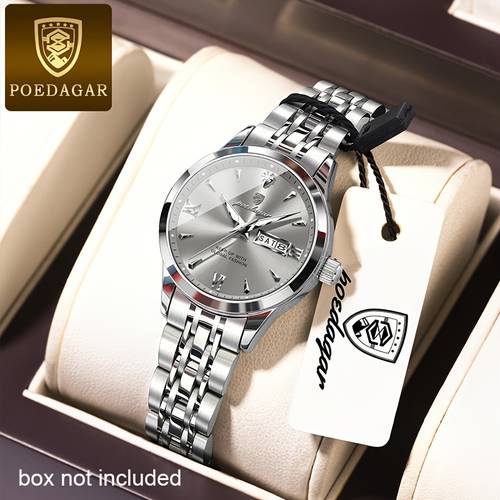 trend korean version of leisure simple luxury watches for luminous calendar stainless quartz wrsiwtatch