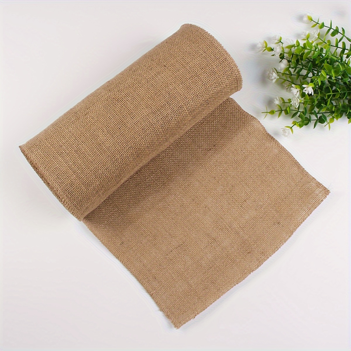 

12" .4' Long Burlap Roll For Diy Crafts, Tablecloths & Chair Covers