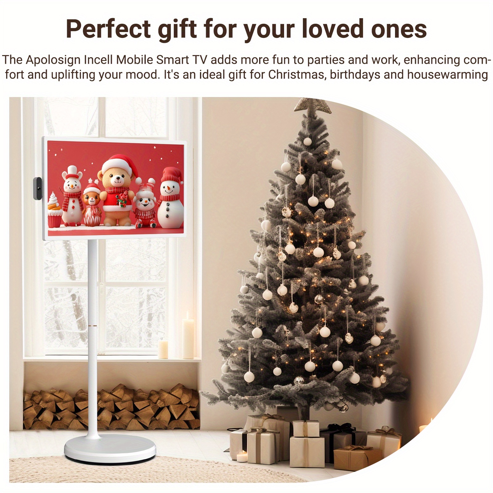 holiday upgrade   32 uhd 4k rotatable   smart tv   2nd gen portable   touchscreen monitor 16gb 256gb wheel portable voice remote black friday must have tablet pad tablet pad Product details 7