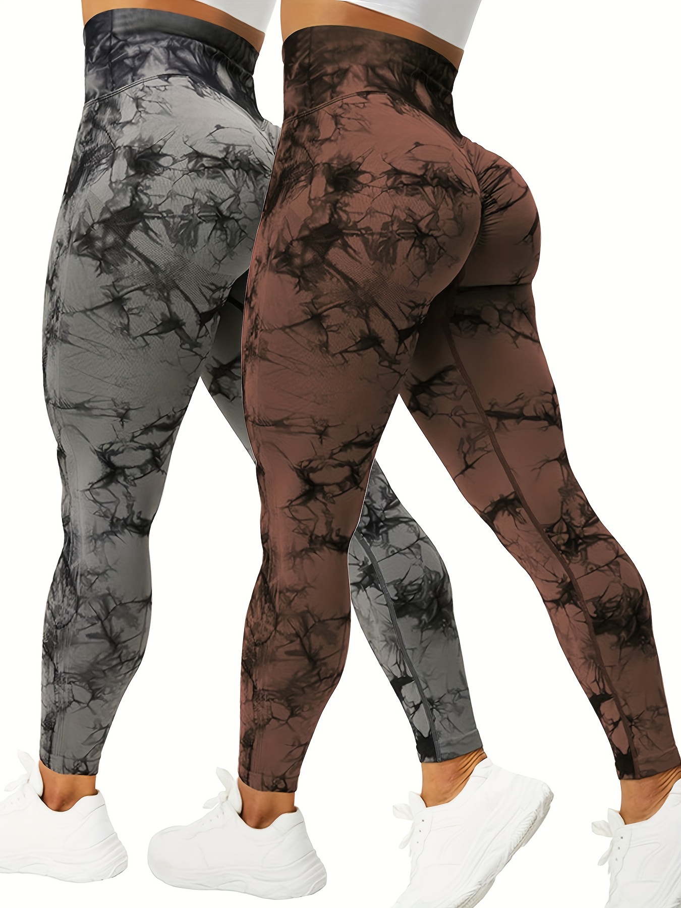Tie Dye Seamless Yoga Pants High Waist Fitness Running - Temu New
