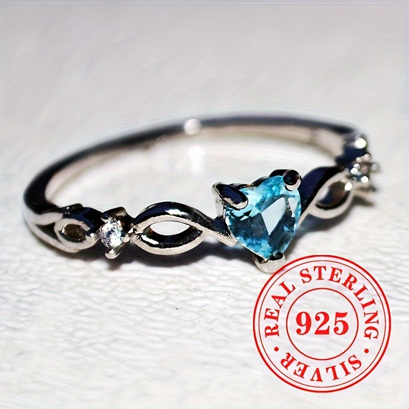 Heart Gemstone Engagement Ring for Weddings