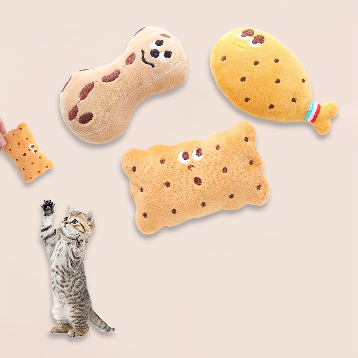 

Un jouet en peluche pour animaux de compagnie, en de biscuit cacahuète en de cuisse de de dessin , conçu pour que puissent le mâcher et les à , pile.