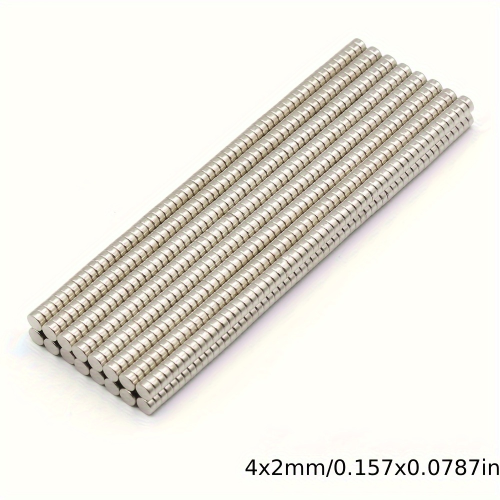 

20/40 aimants en , aimants ronds de 4x2 mm, aimants de bureau en nickel brossé de haute qualité, adaptés à une utilisation en cuisine et pour les outils, de couleur argent.