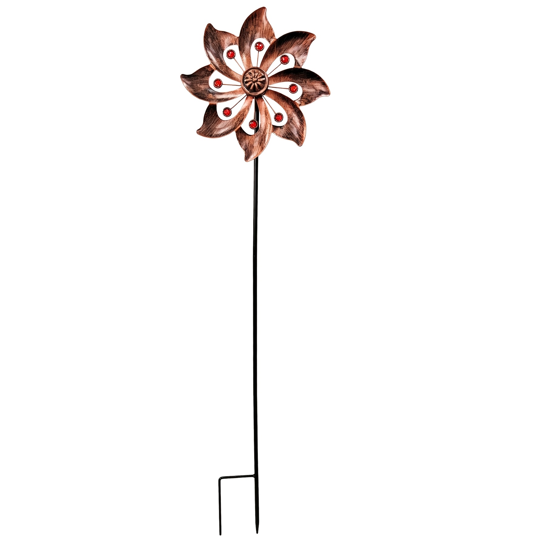 【2.5d】 [2.5d] 1pc Wind Spinner With Garden Stake, Kinetic Wind Spinners Outdoor Garden Stake For Yard And Garden