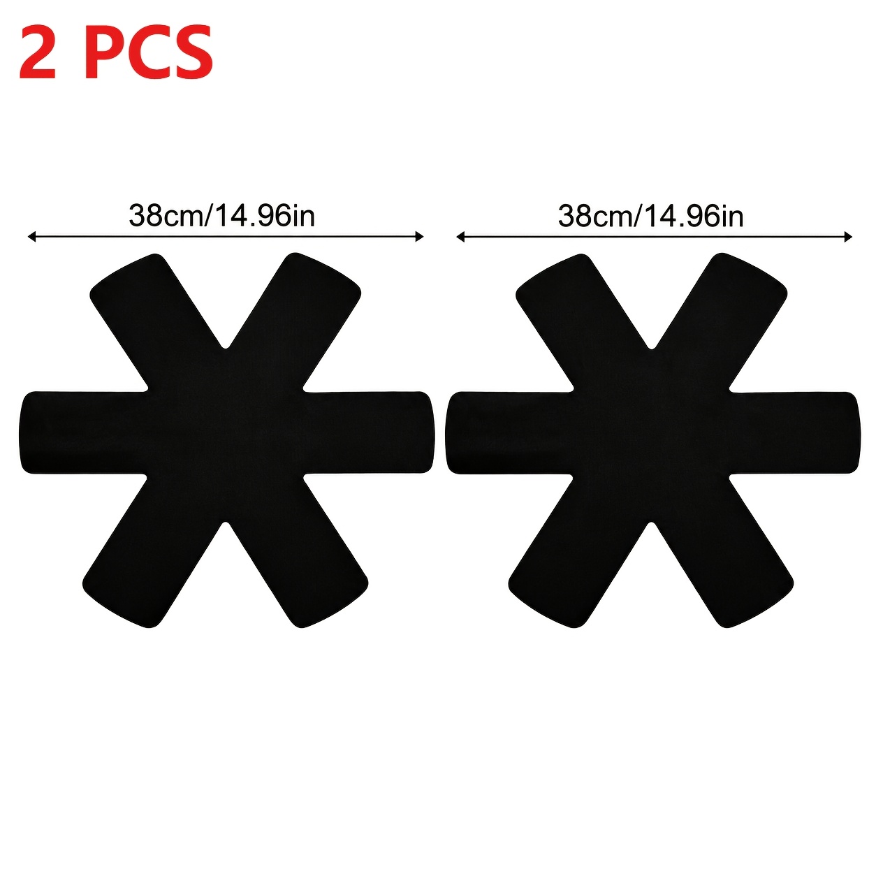 TEMU 2pcs Pot Protector Pad Additions, 3 Sizes , Thick Anti-scratch Wear-resistant Pads, Non-slip, Washable & Reusable, For Cookware Storage