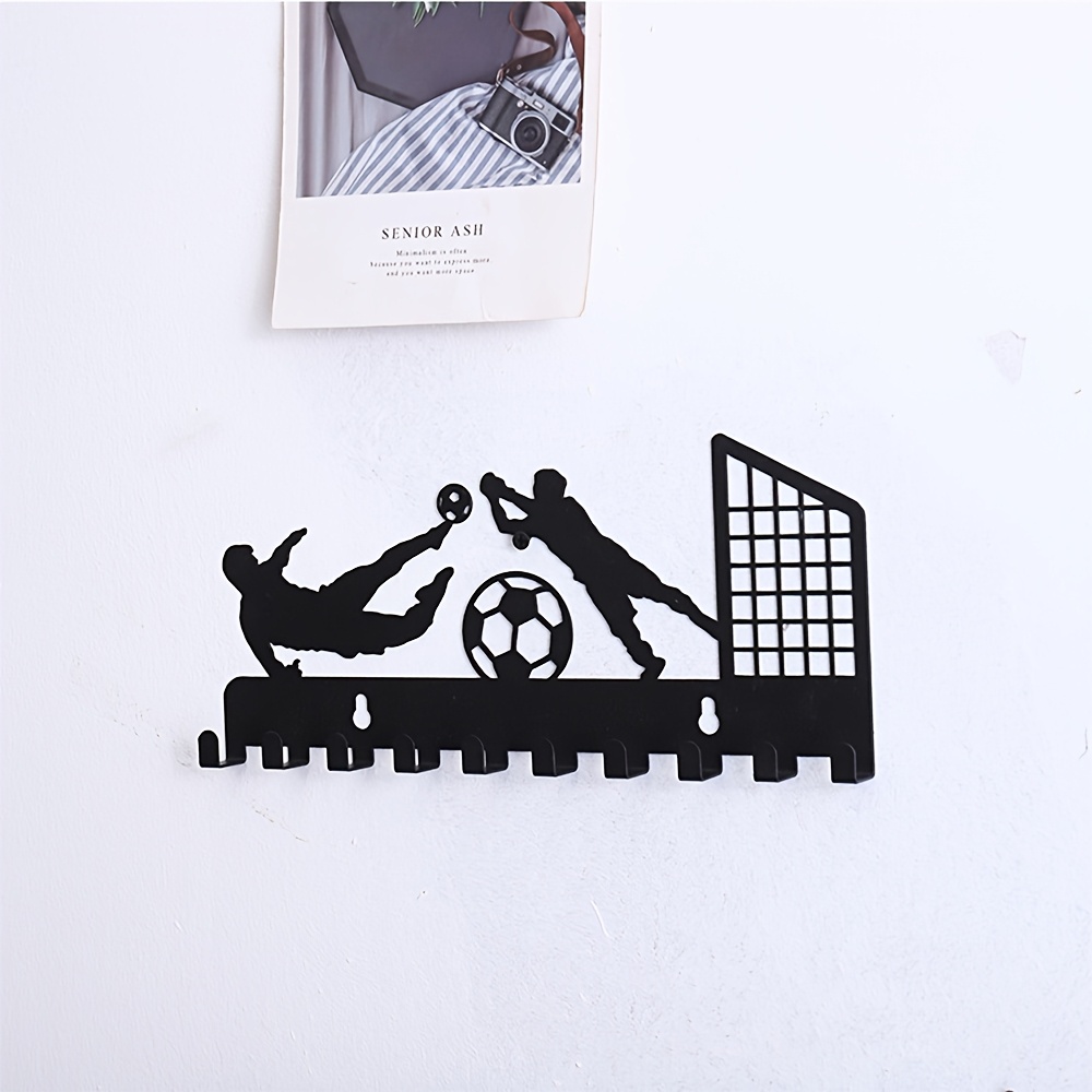 football cup pattern   wall mounted key hook door entry punch free clothes hook wall mounted clothes hanger door entry coat and hat rack multi purpose wall hook storage rack
