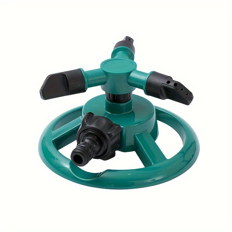 TEMU 1pc Durable Garden Sprinkler - 360 -degree Rotation - Efficient Watering For Lawns & Plants | Easy Setup & Water-saving