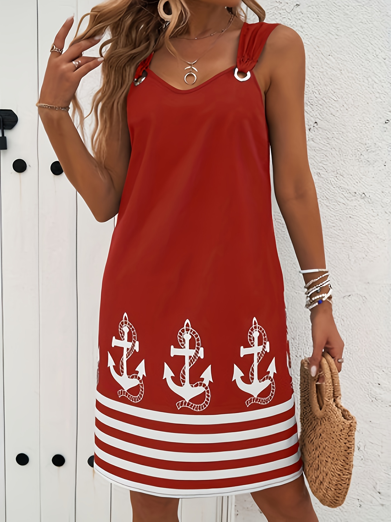 vestido casual mujer estampado americano temu Temu El Salvador