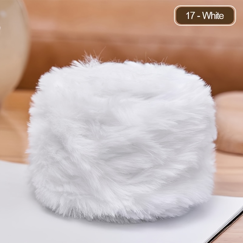 1pc Of 1.76 Oz Colorful Fur Yarn, Perfect For Chunky And Fluffy Faux Fur Projects Like Hats, Scarves, And Purses, In 50g For Knitting And Crocheting