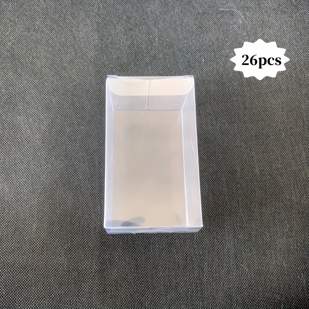 TEMU 13/26 stuks, 6*6*10/12/14cm Multifunctionele, Hoogtransparante PET Verpakking, Opberg-, Displaydoos