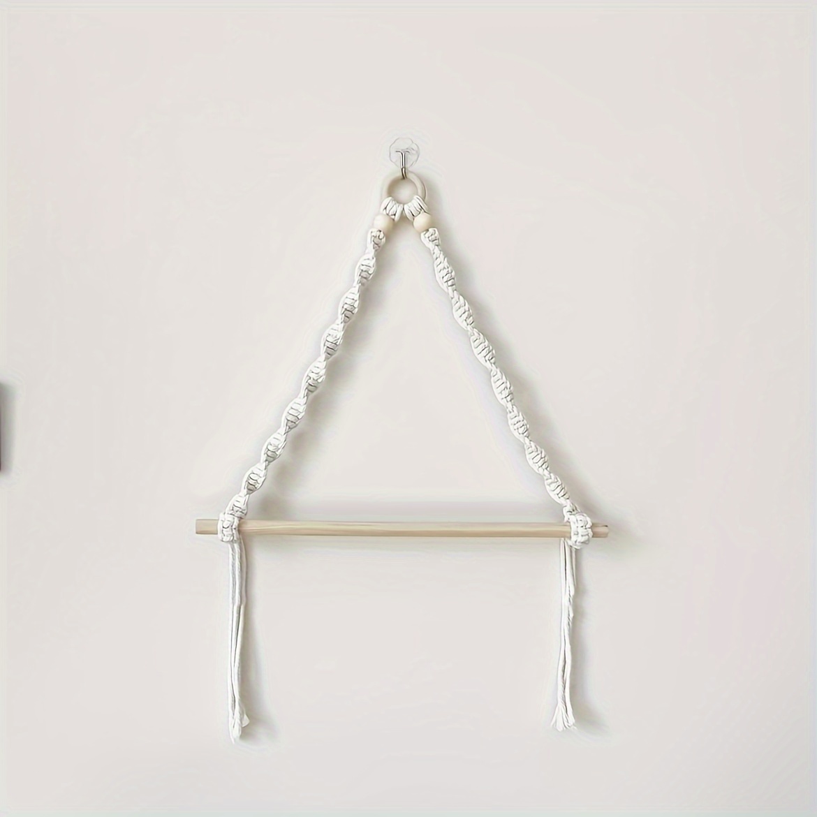 Image of A Suspended Tissue Dispenser, In A Bohemian Style, Measuring 15.7 Inches In Wood, Suitable For Use In The Bathroom, Kitchen, Or Bedroom